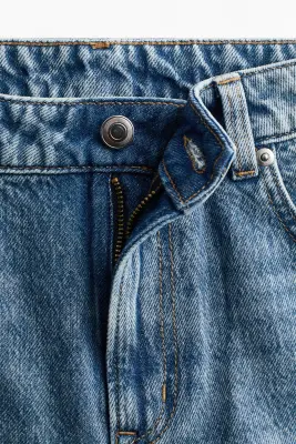 Wide High Jeans - Bleu denim — photo 4