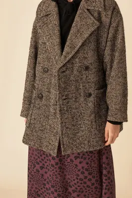 manteau nerobi chevron marta — photo 4