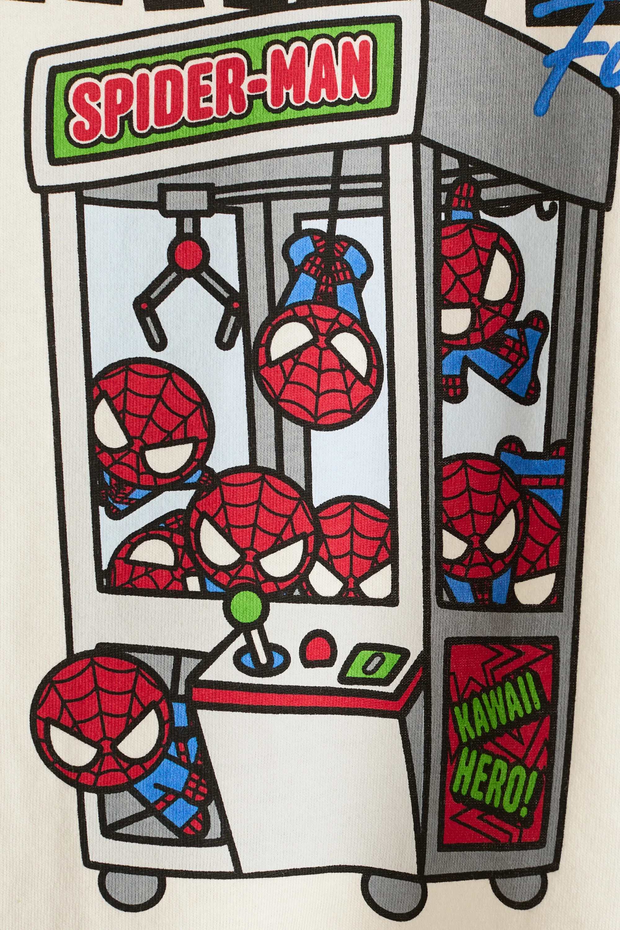 T-shirt en coton avec motif imprimé - Crème/Marvel Comics