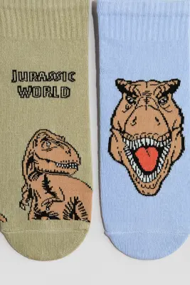 Lot de 5 paires de socquettes - Gris foncé/Jurassic World — photo 3