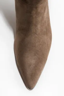 Bottes à talon - Beige foncé — photo 1