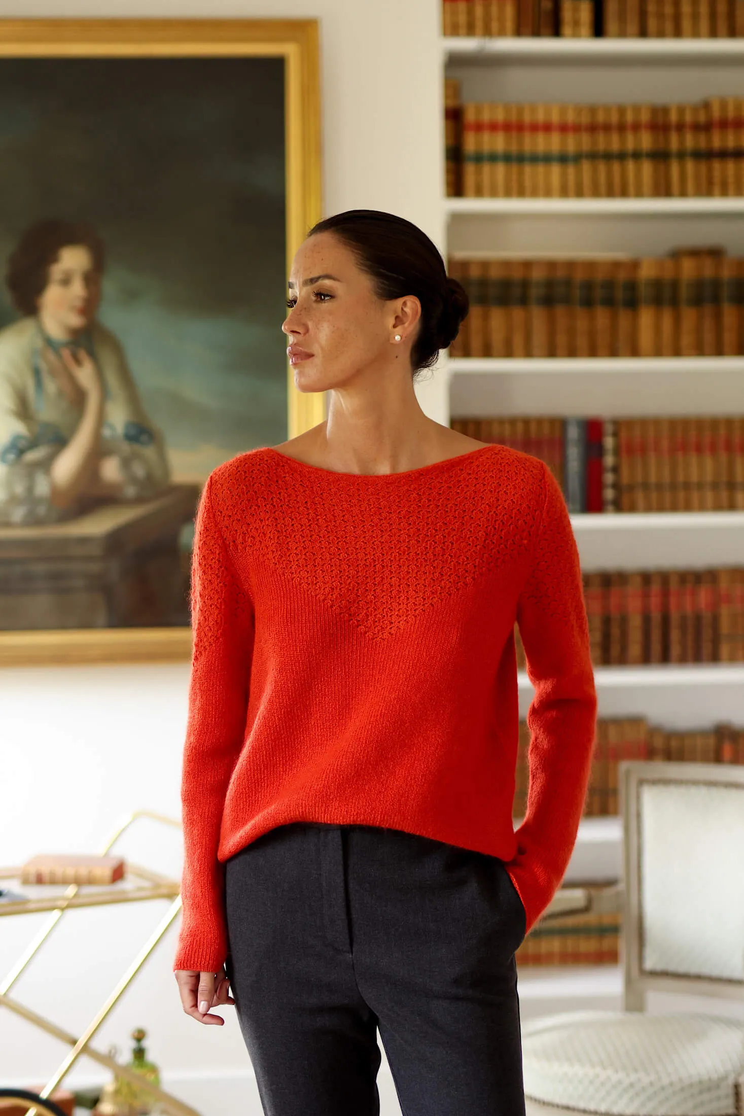 Evie Mohair Sweater - Terracotta
