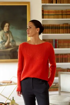 Evie Mohair Sweater - Terracotta — photo 1