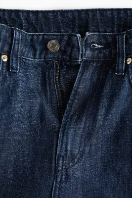 Straight High Jeans - Bleu denim foncé — photo 3