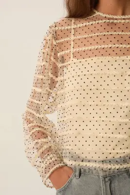 Top Gabrielle Creme — photo 2