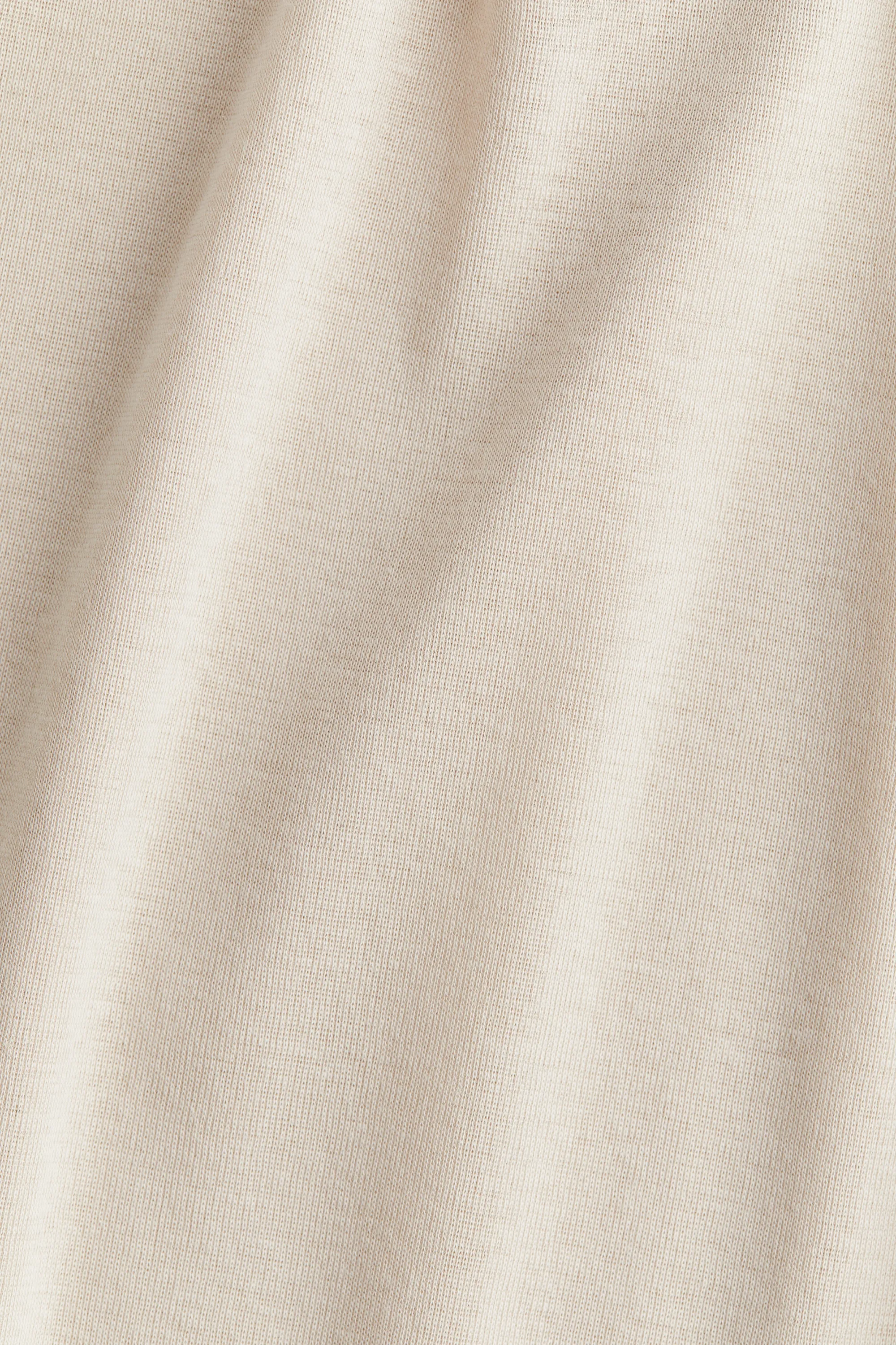 T-shirt en coton pima - Beige clair
