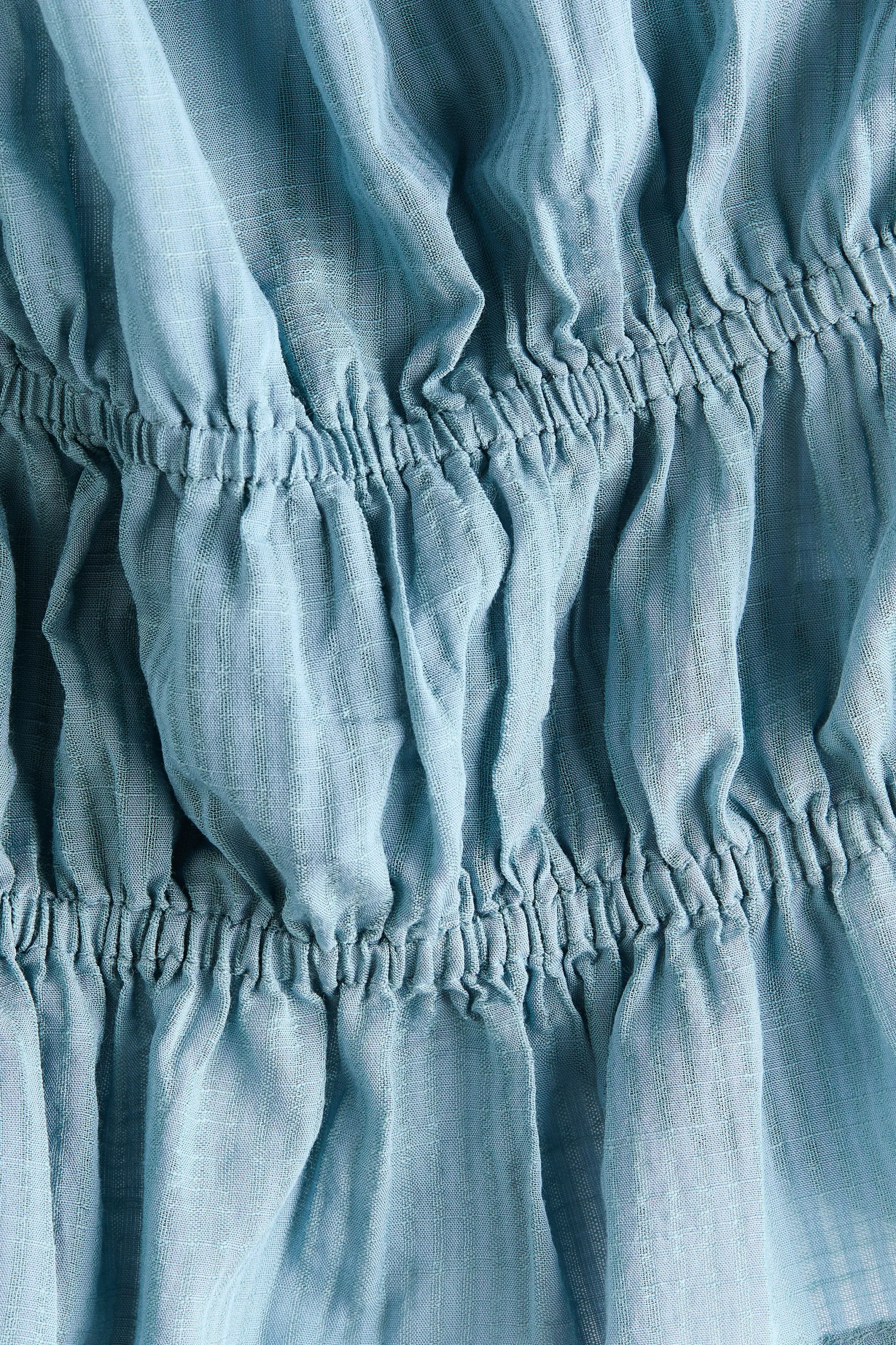 Top avec bretelles à nouer - Bleu