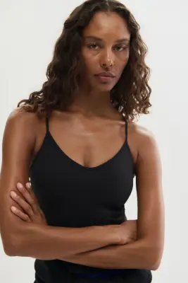 Débardeur avec soutien-gorge intégré SculptMove™ - Noir — photo 2