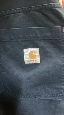 Short Carhartt bleu marine — photo 3