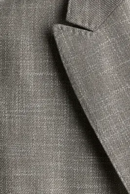 Veste Regular Fit à fermeture croisée - Beige foncé chiné — photo 1