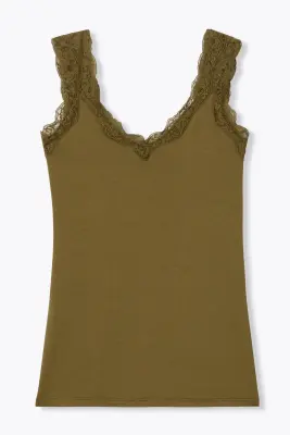 Top à bretelles dentelle Femme — photo 1