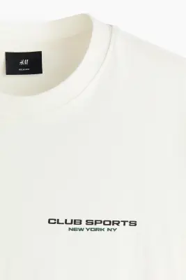 T-shirt imprimé Relaxed Fit - Blanc/Club Sports — photo 2
