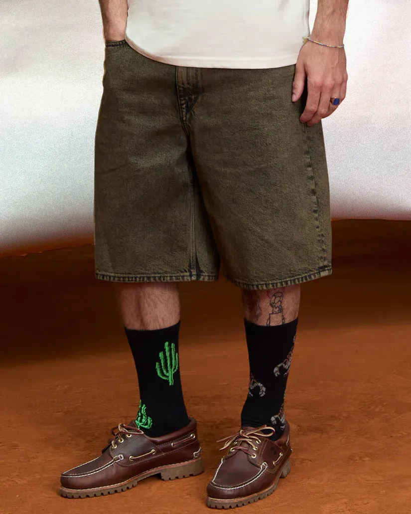 Short volcom billow denim 22 – sage leaf