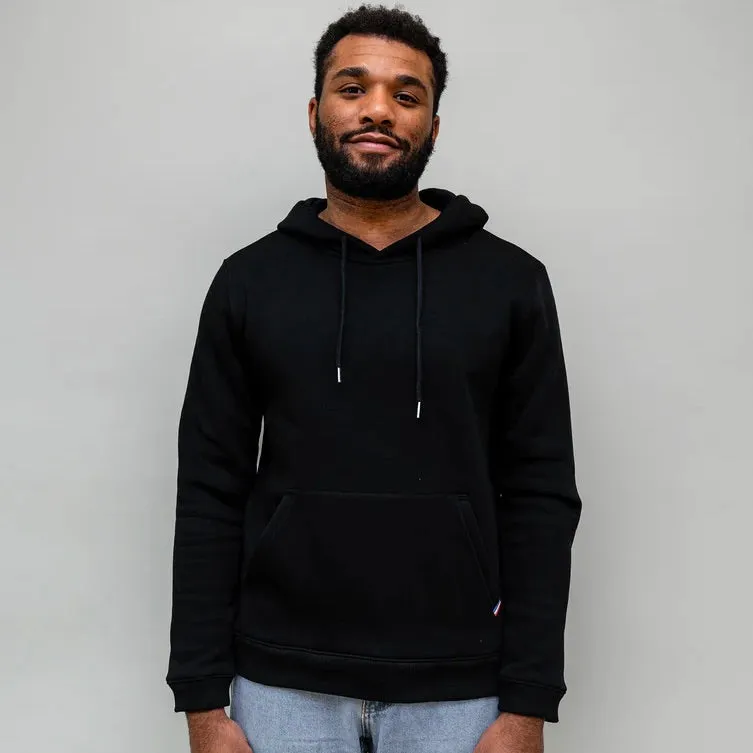 Hoodie Luc molletonné noir