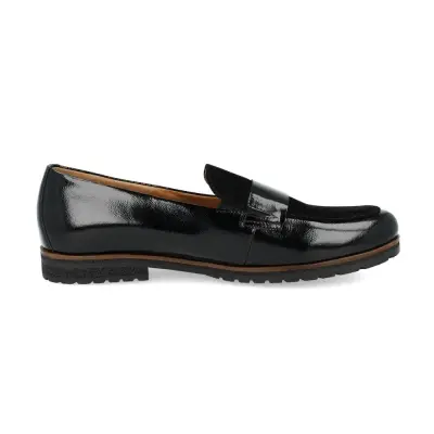 Mocassins Gabor 52.042.37 Noirs - Cuir Lacets Grande Pointure Femme — photo 3