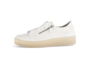 Baskets Gabor 83.334.20 Blanches - Cuir Lacets Élastiques Grande Pointure Femme — photo 2
