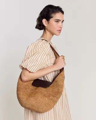 Panier Umbra raphia et chocolat — photo 5