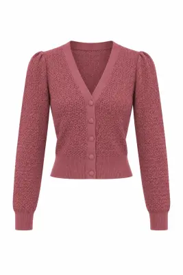 Clary Knit Cardigan - Pink wood — photo 5
