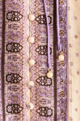Robe tunique courte - Beige clair/motif — photo 3