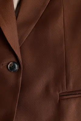 Blazer à manches courtes - Brun rouille foncé — photo 4