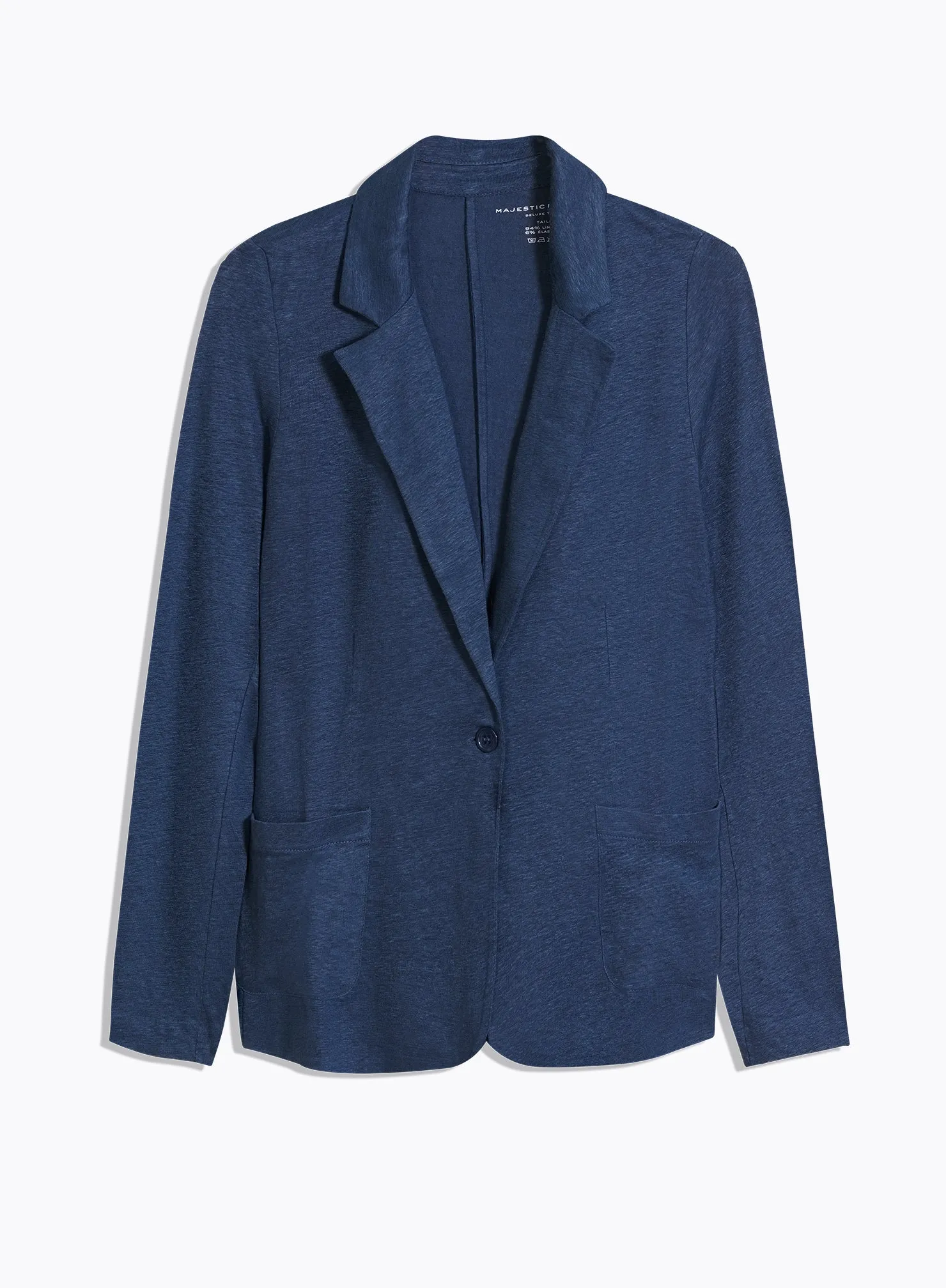 Veste en lin et élasthanne