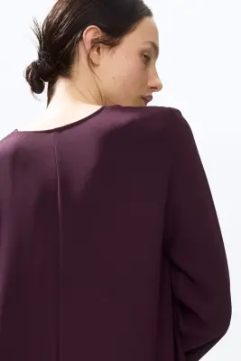 Robe asymétrique - Violet prune — photo 2