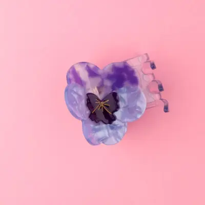 Pince à cheveux Pensées mauves Coucou Suzette — photo 4