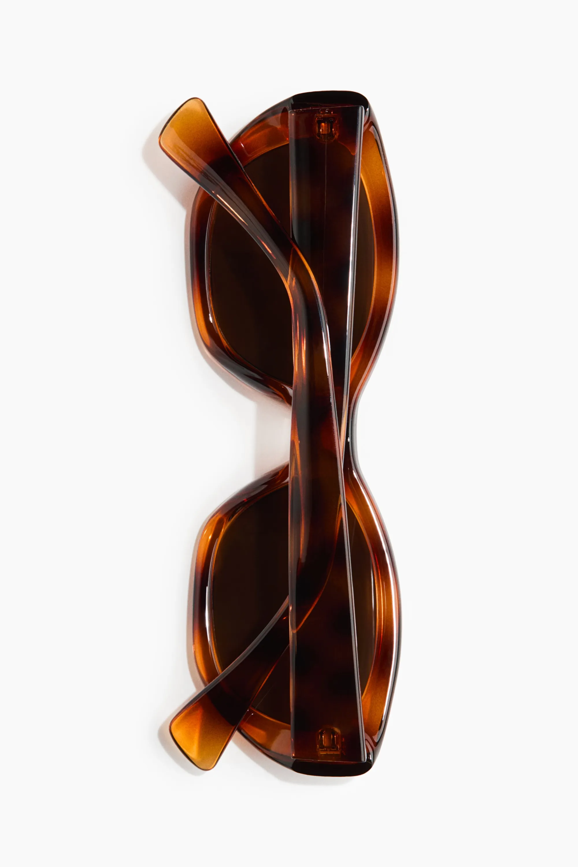 Lunettes de soleil cat-eye - Marron/motif écaille de tortue