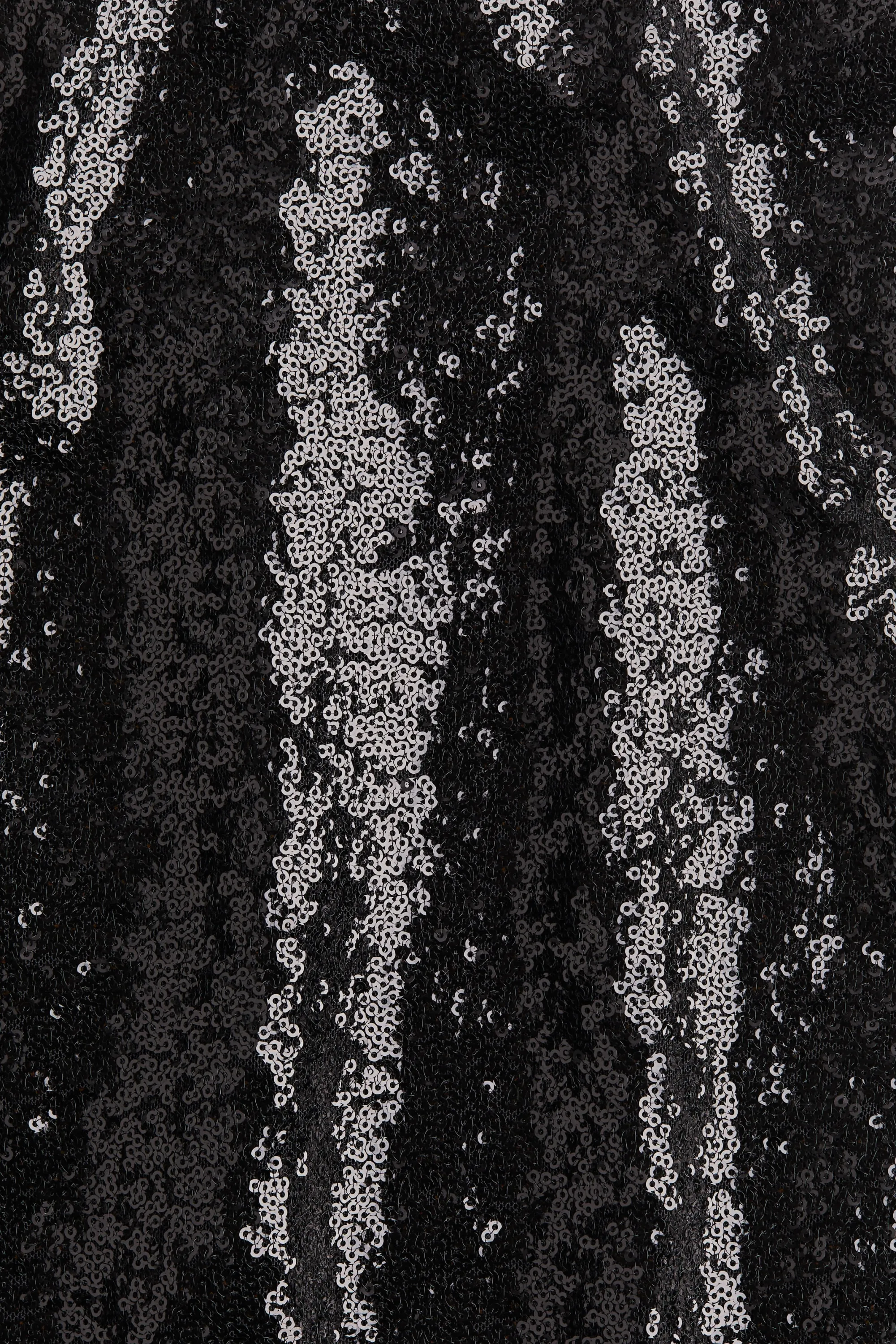 Jupe maxi à sequins - Noir