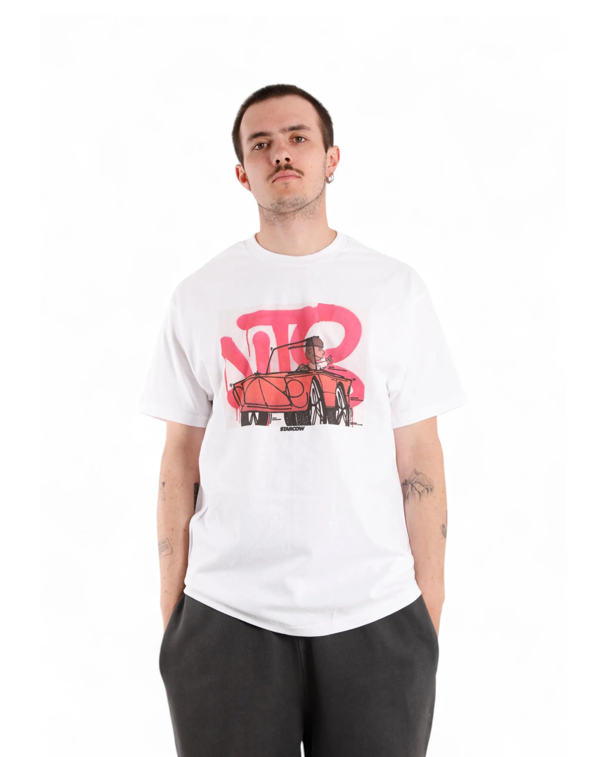 Tee Bboy Brown Crew White