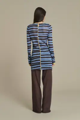 ROBE MOMO MINI MOKA/BLEU CIEL — photo 5