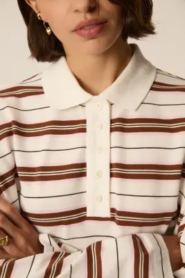 Polo Irina Creme/Cognac — photo 4