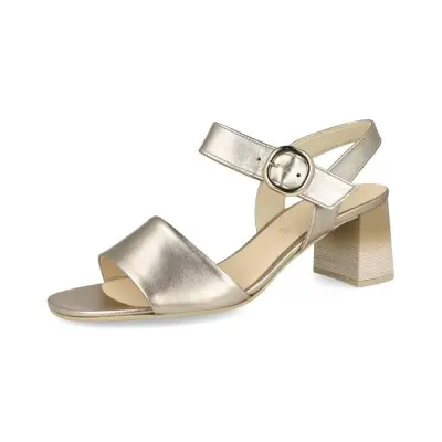 Sandales à Talon Gabor 61.700.62 Dorées - Cuir Velcro Boucle Grande Pointure Femme — photo 1