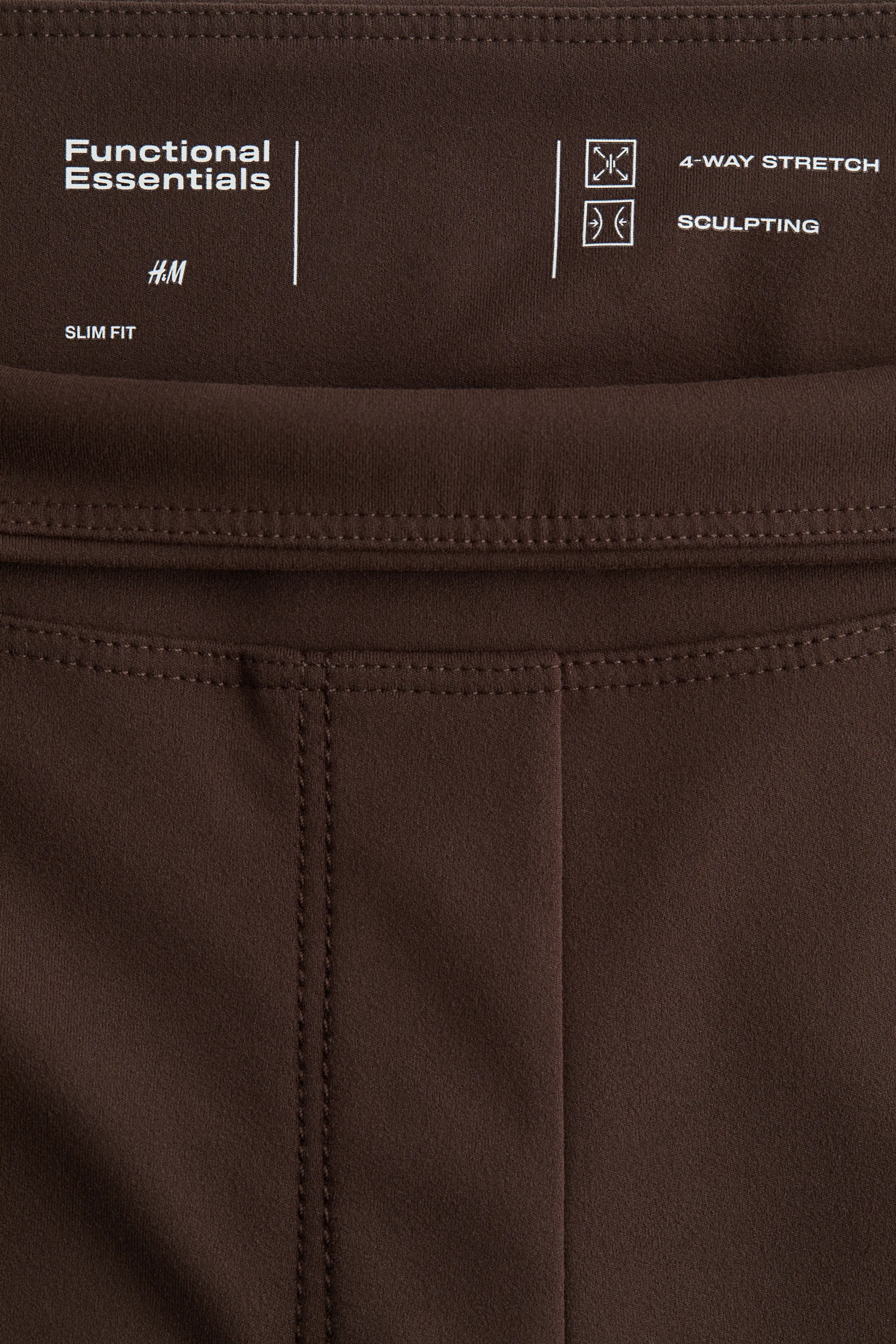 Pantalon évasé Four-way Stretch - Marron foncé