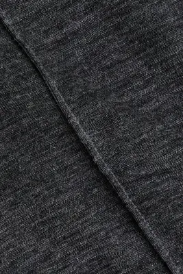 Top col roulé en laine mérinos - Gris foncé chiné — photo 5