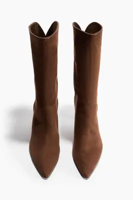 Bottes à talon - Marron foncé — photo 1