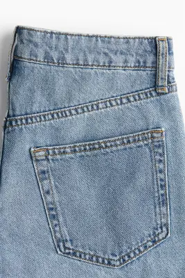 Short High en denim - Bleu denim clair — photo 1