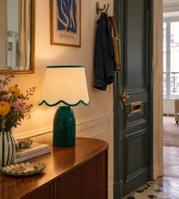 Lampe Romance XL Bleu Canard — photo 2