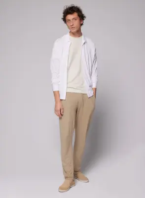 Chemise Blanche Manches Longues en Lyocell, Tencel et Coton — photo 3