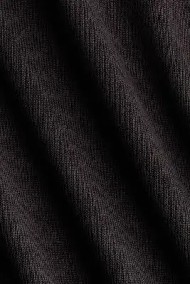Top à effet drapé en maille fine - Marron foncé — photo 4