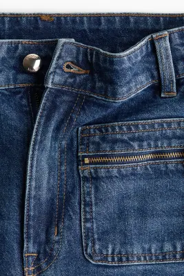 Straight High Jeans - Bleu denim — photo 3