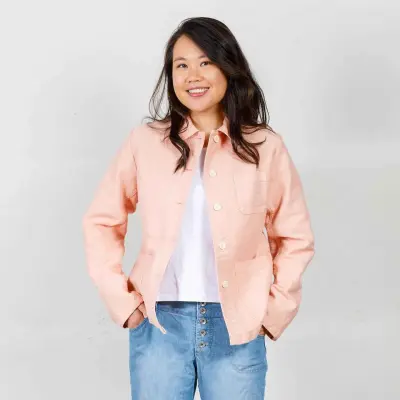 Veste femme workwear en moleskine 4M/4F — photo 4