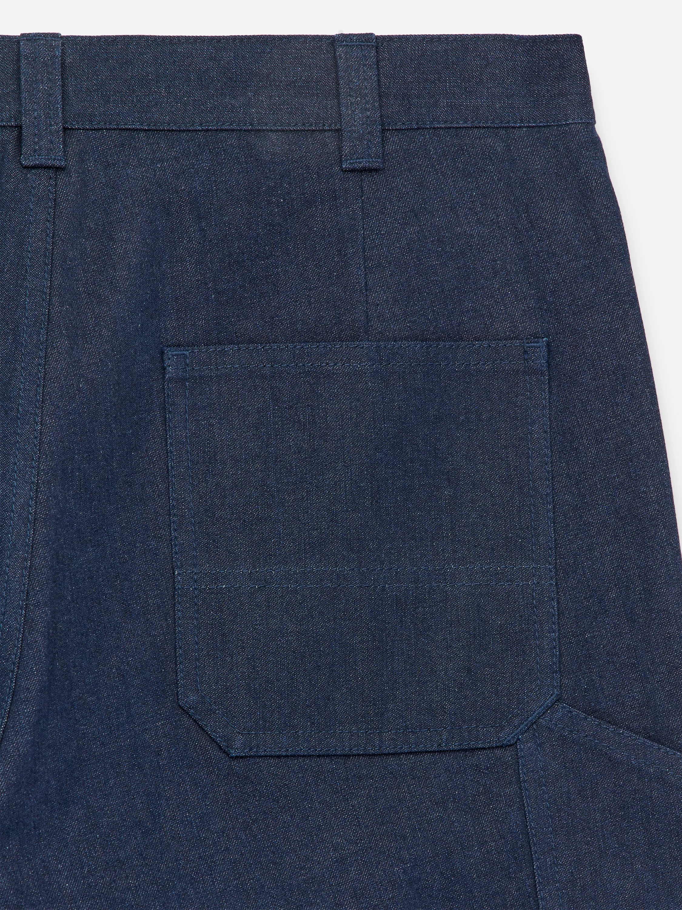 Pantalon utilitaire en denim - Bleu foncé