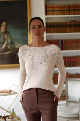 Evie Mohair Sweater - Cream — photo 1