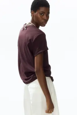 T-shirt imprimé - Marron foncé/palmiers — photo 2