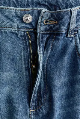 Balloon High Waist Jeans - Bleu denim — photo 4