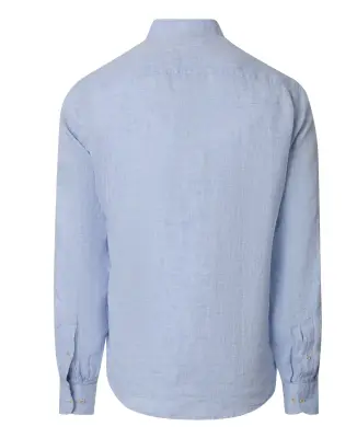 CASA MODA CHEMISE LIN ML COL MAO Bleu ciel — photo 3
