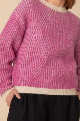 pull chanone ecru/crush — photo 4