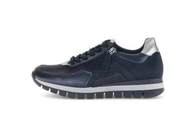 Baskets Gabor 76.436.86 Bleues - Lacets Zip Grande Pointure Femme — photo 2