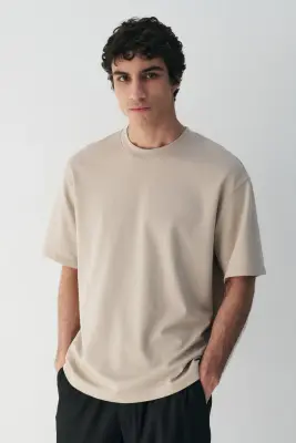 T-shirt Cooling Relaxed Fit - Beige — photo 1